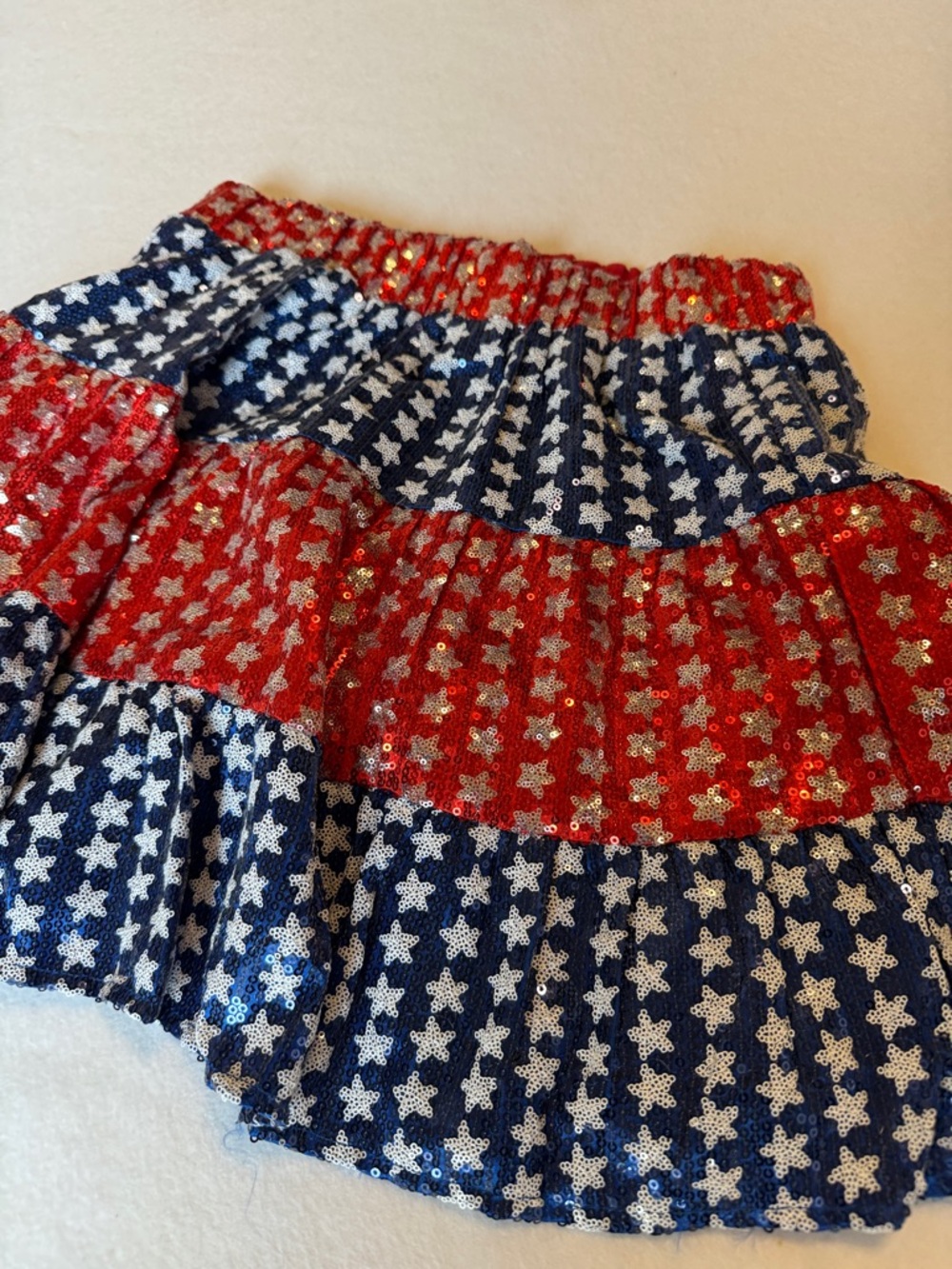 TALULAH Sequin Americana Tiered Mini Skirt July‎ 4th Festival 
NWT Small - Picture 7 of 7